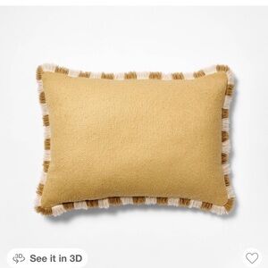 Studio McGee Mustard and Cream Accent Pillow 2 Pillows